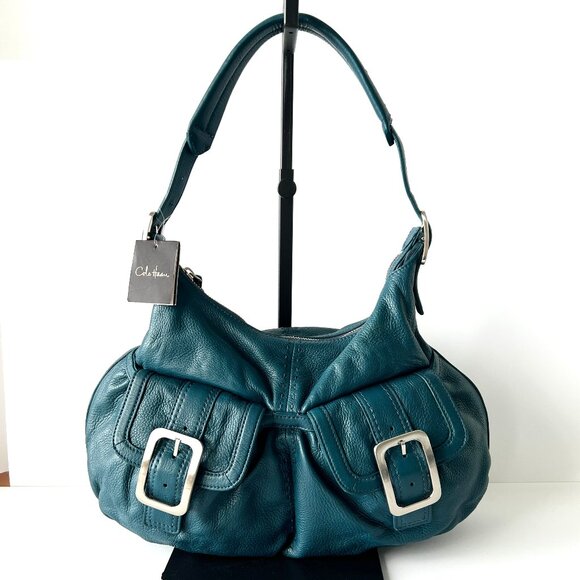 Cole Haan Pocket Hobo Moroccan Blue Village Soft Bag, Never Used, With Tags! - Picture 2 of 16